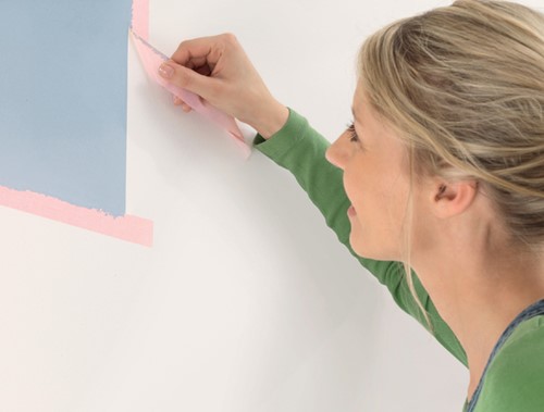 Afplaktape tesa Prof sensitive 25mx38mm roze 1 Rol-1