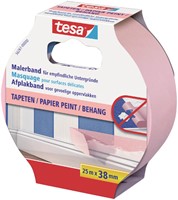 Afplaktape tesa Prof sensitive 25mx38mm roze 1 Rol