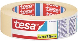 Afplaktape tesa Economy 30mmx50m geel 1 Rol