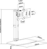 Monitorstandaard Neomounts D890 10 32 inch voet zw 1 Stuk-2