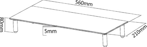 Monitorstandaard Neomounts Monitor10 transparant 1 Stuk-2