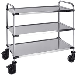 Serveerwagen 3 plateaus 870x570x950mm 1 Stuk