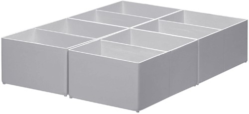 Inzetbak Djois hoog 70x122x168mm 2-vaks gs 1 Stuk-3