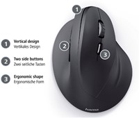 Muis Hama EMW 500 optical draadloos zwart 1 Stuk-3