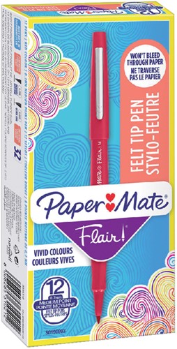 Fineliner Papermate Flair Original M rood 1 Stuk-3