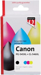 Inktcartridge Quantore Can Pg-545XL Cl-546XL zwkl 2 Stuk