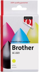 Inktcartridge Quantore Brother Lc-223 geel 1 Stuk