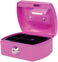 Geldkist Pavo met muntgleuf 125x95x60mm roze 1 Stuk