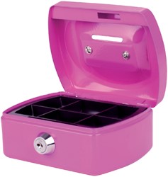 Geldkist Pavo met muntgleuf 125x95x60mm roze 1 Stuk