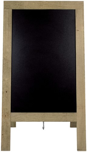 Stoepbord Securit 720x1310x40mm steigerhout 1 Stuk