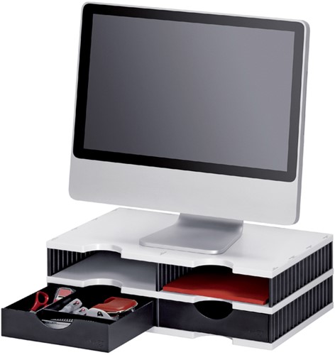 Vakkenset Styrodoc duo 4 vaks deElbaar zwart grijs 1 Stuk-1