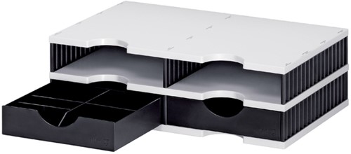 Vakkenset Styrodoc duo 4 vaks deElbaar zwart grijs 1 Stuk