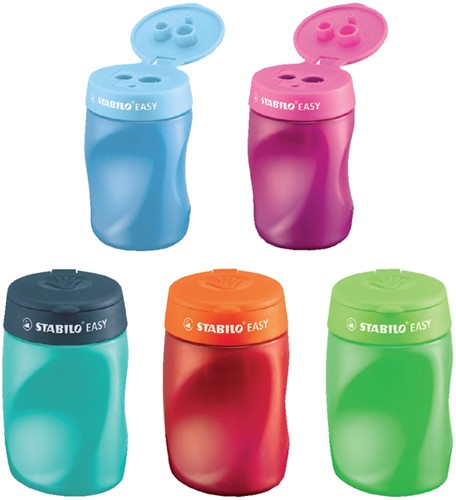 Puntenslijper STABILO Easy 4502 rechts roze 1 Stuk-2