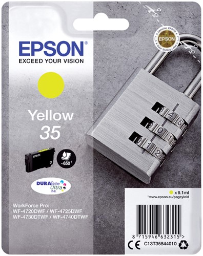 Inktcartridge Epson 35 T3584 geel 1 Stuk