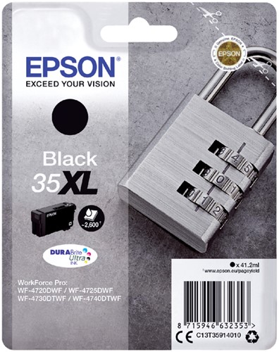 Inktcartridge Epson 35XL T3591 zwart 1 Stuk