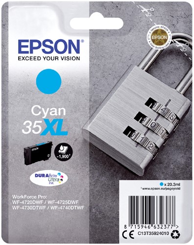 Inktcartridge Epson 35XL T3592 blauw 1 Stuk