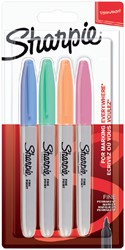 Viltstift Sharpie F pastel assorti 4 Stuk