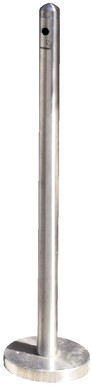 Asbak staand Securit RVS Paal excl voet 1 Stuk