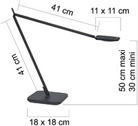 Bureaulamp Unilux Magic led zwart 1 Stuk-2