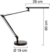Bureaulamp Unilux Mambo led zwart 1 Stuk-2
