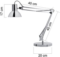Bureaulamp Unilux Success led chroom 1 Stuk-2
