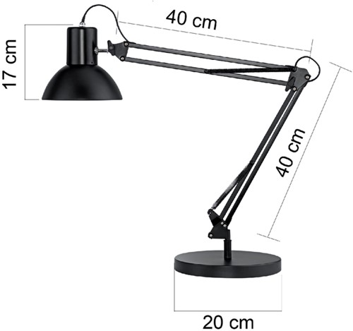 Bureaulamp Unilux Success 66 led TK zwt 1 Stuk-2