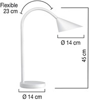Bureaulamp Unilux Sol led wit 1 Stuk-2