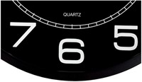 Wandklok Unilux Mega dia 57.5cm zwart 1 Stuk-1
