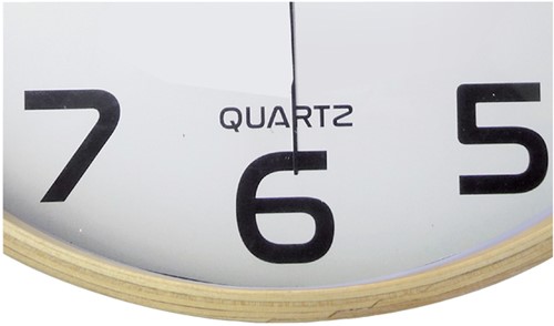 Wandklok Unilux Baltic hout wit 1 Stuk-2