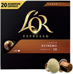 Koffiecups L'Or espresso Lungo Estremo 20st 20 Stuk