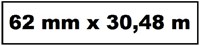 Label Etiket Quantore Dk-22205 62mmx30.48m wt 30 Meter-2
