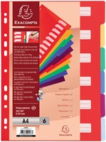 Tabbladen Exacompta 225x297mm 11gaats 6delig ass 1 Set-3