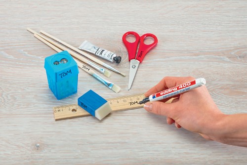 Viltstift edding 400 rond 1mm blauw 1 Stuk-3