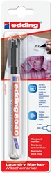 Wasgoedmarker edding 8040 rond 1mm zwart blister 1 Stuk
