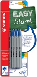 Rollerpenvulling STABILO Easyoriginal F 6st blauw 6 Stuk