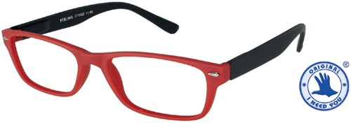 Leesbril I Need You +3.00dpt Feeling rood-zwart 1 Stuk