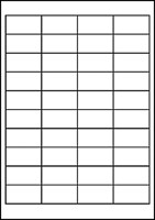 Etiket AZ 4780 48.5x25.4mm wit 1000stuks 25 Vel-2