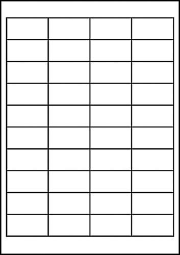 Etiket AZ 4780 48.5x25.4mm wit 1000stuks 25 Vel-2