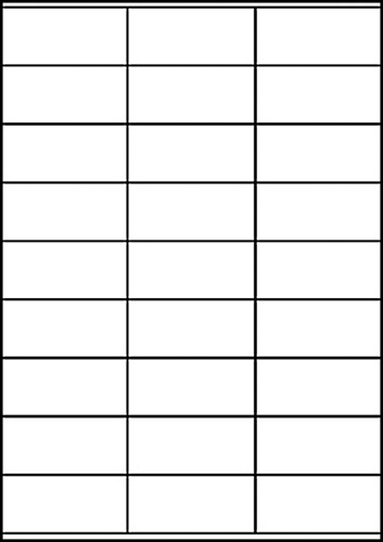 Etiket AZ 3479 70x32mm wit 2700stuks 100 Vel-2