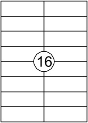 Etiket Quantore 105x37mm 1600st 100 Vel
