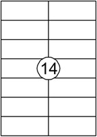 Etiket Avery DP144 105x42mm wit 1400stuks 100 Vel-2