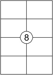 Etiket Quantore 105x74mm 800st 100 Vel