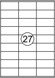 Etiket Quantore 70x32mm 2700st 100 Vel