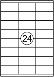 Etiket Quantore 70x35mm 2400st 100 Vel