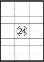 Etiket Avery DP246-100 70x36mm wit 2400stuks 100 Vel-2