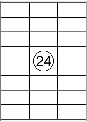 Etiket Avery DP246-100 70x36mm wit 2400stuks 100 Vel-2