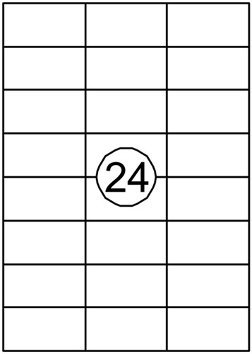 Etiket Quantore 70x37mm 360 stuks
