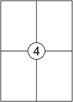 Etiket Avery DP004-100 105x149mm wit 400stuks 100 Vel-2