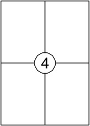 Etiket Quantore 105x148mm 60st 15 Vel
