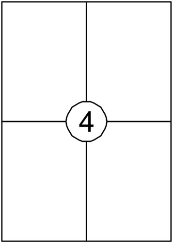 Etiket Avery DP004-100 105x149mm wit 400st 100 Vel-2